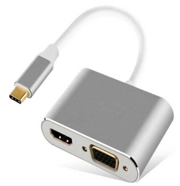 USBハブ – USB Type C to HDMI + VGA