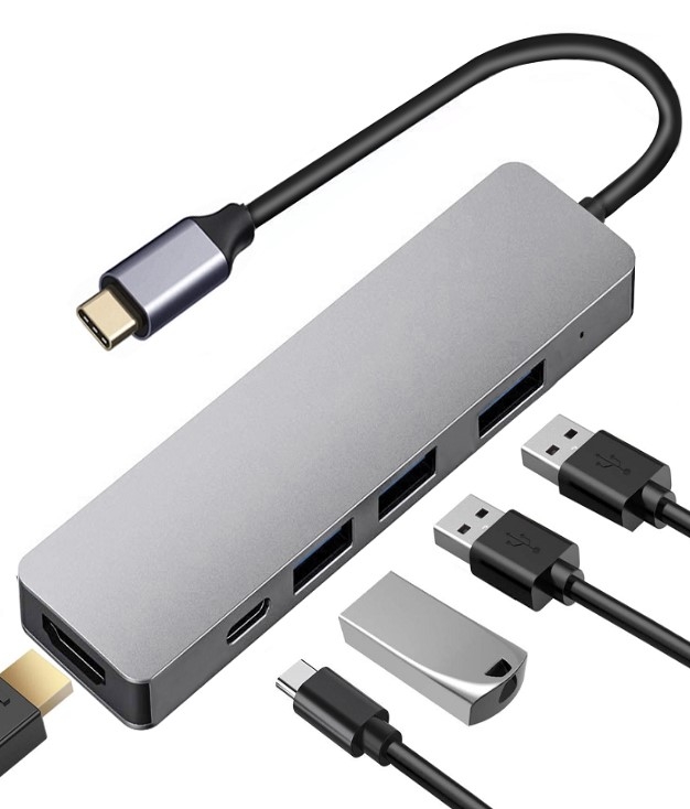 USBハブ – USB Type C to HDMI + USB 3.0 + USB 2.0 x 2 + USB PowerDelivery